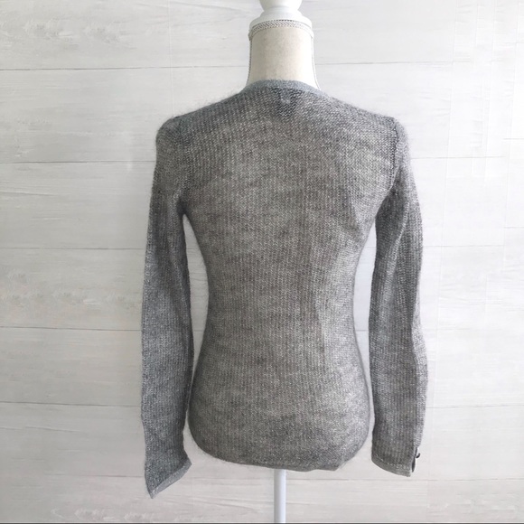 {Ann Taylor} Silver sheer mohair sweater, XSP - Picture 4 of 6